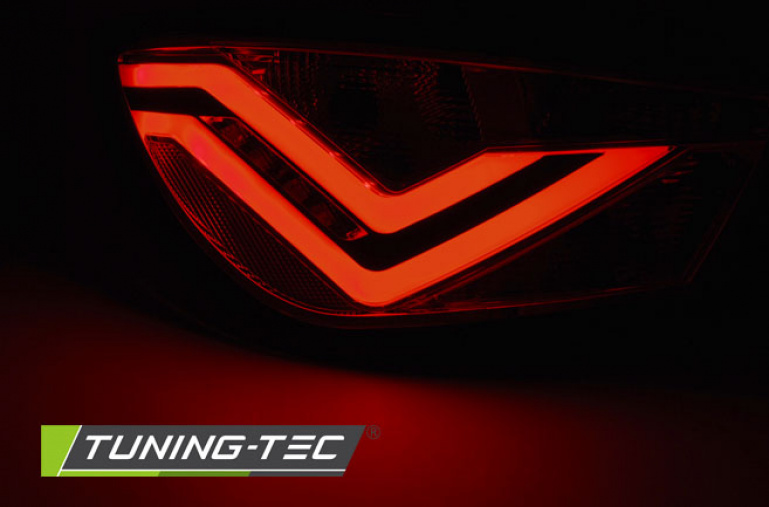 LED Lightbar Design Rückleuchten für Seat Ibiza 6J (3-Türer) 08-12 schwarz